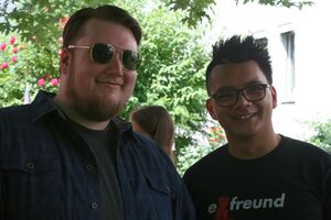 Vorsitzender Alexander Kellersch und Schriftführer Fabian Schmand